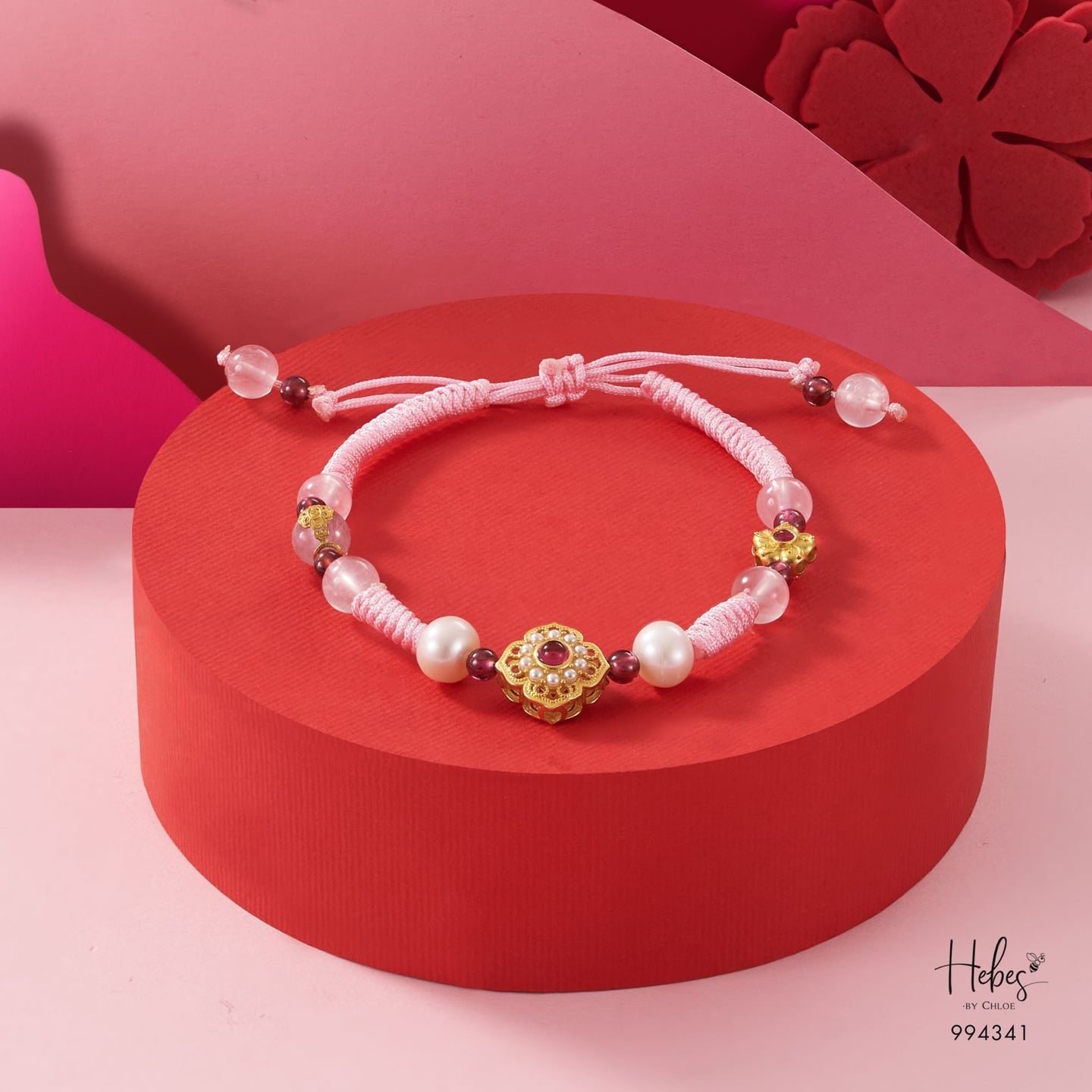 Mantra Love Flow Rose Quartz Bracelet 994341