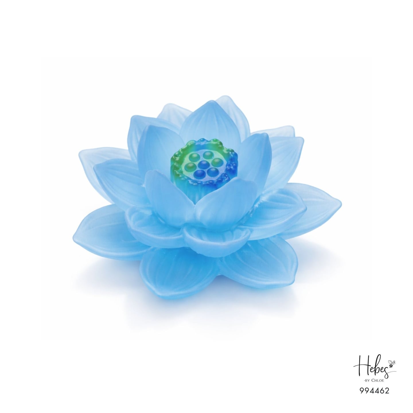 Azure Glass Lotus Incense Burner 994462