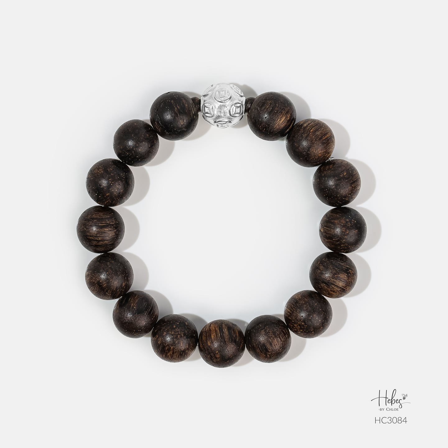 Indonesian Agarwood Bracelet (12mm) - HC3084